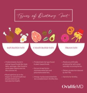 Infographic about different forms of dietary fat