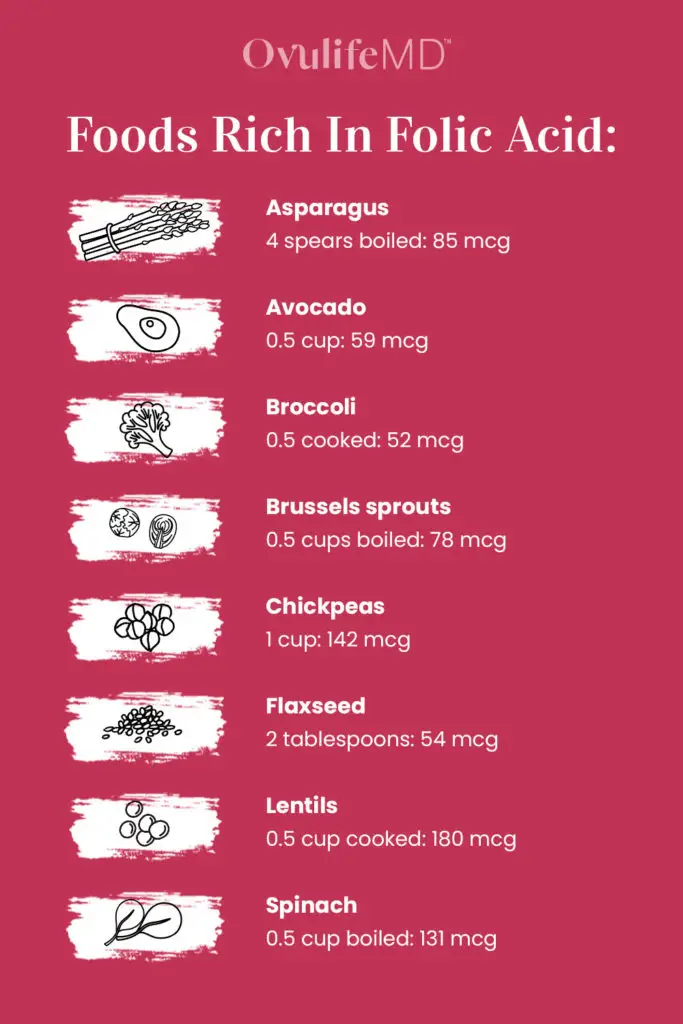 Foods rich in folic acid