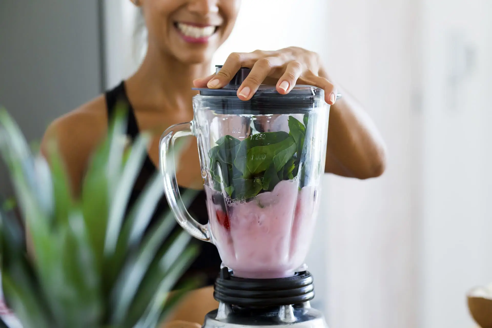 Woman is making fertility smoothie