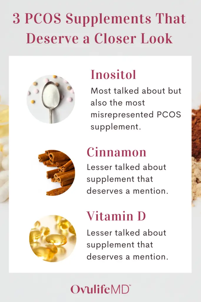 Infographic of 3 PCOS Supplements That Deserve a Closer Look