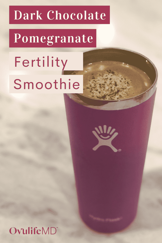Dark chocolate smoothie for fertility