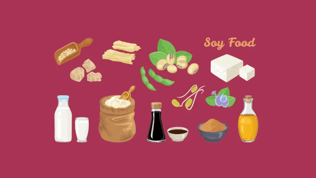 Different forms of soy foods