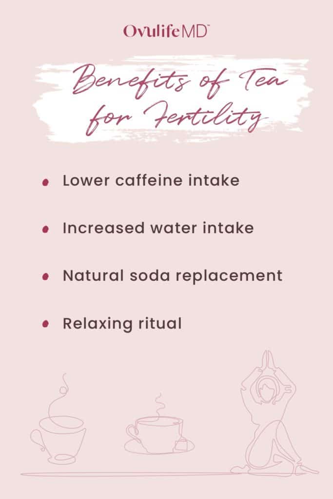 Four key benefits of tea for fertility.